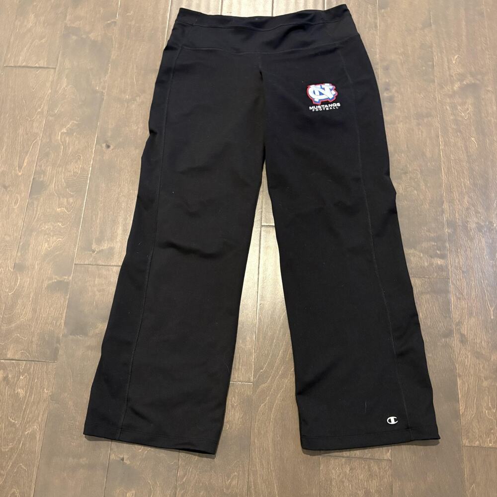 Champion Powertrain Power Flex Yoga Pants‎ Womens Large Black Mustangs Football
